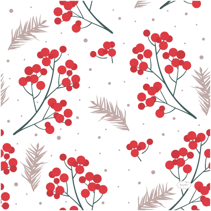 DUNI lautasliina Berrie Merrie 33x33cm 3-krs 20kpl