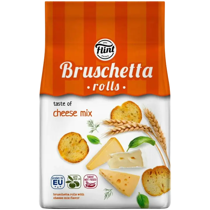 Flint bruschetta rolls juustumaitselised saiakrõpsud 65g
