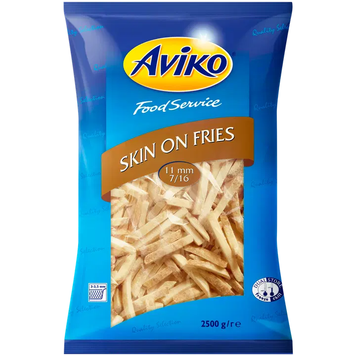 Aviko Skin on fries 11 mm 7/16 2500g