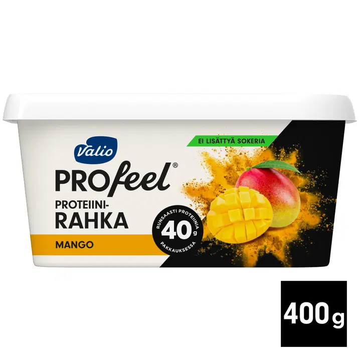 Valio PROfeel® proteiinirahka sokeroimaton 400 g mango laktoositon