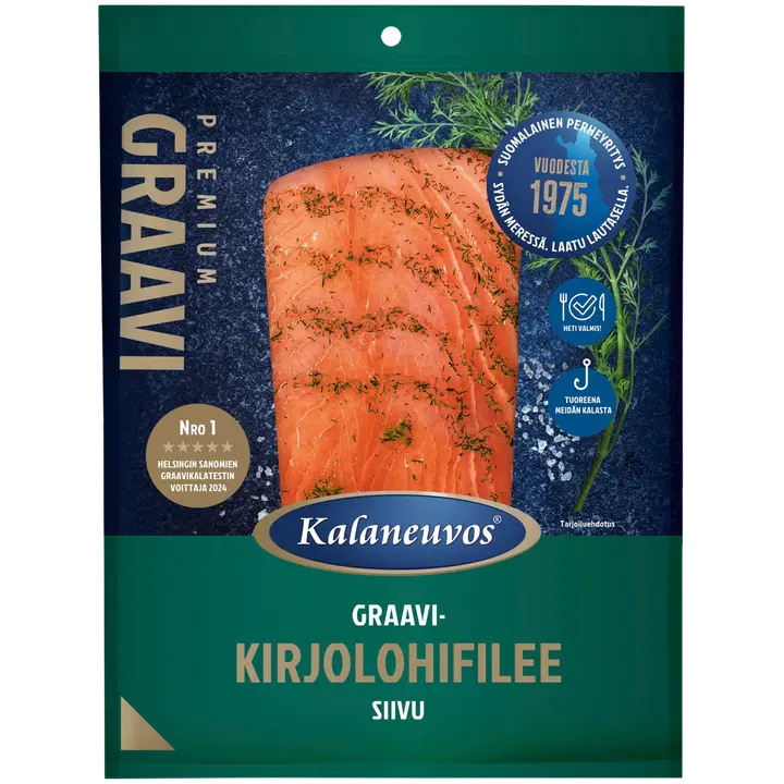 Kalaneuvos Graavikirjolohifilee siivu 150g