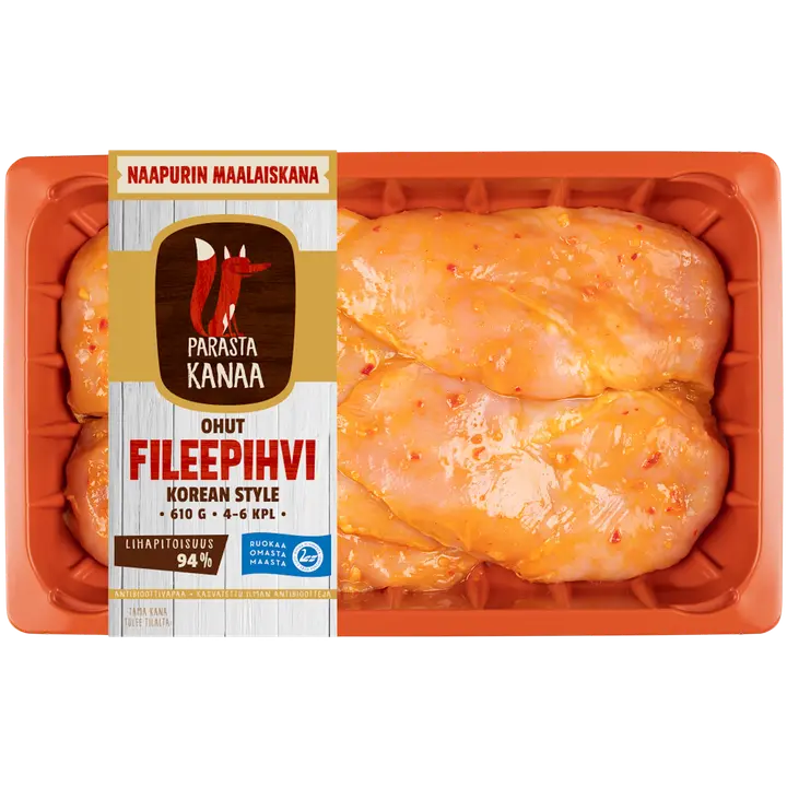 Naapurin Maalaiskanan ohut fileepihvi, korean style 610g