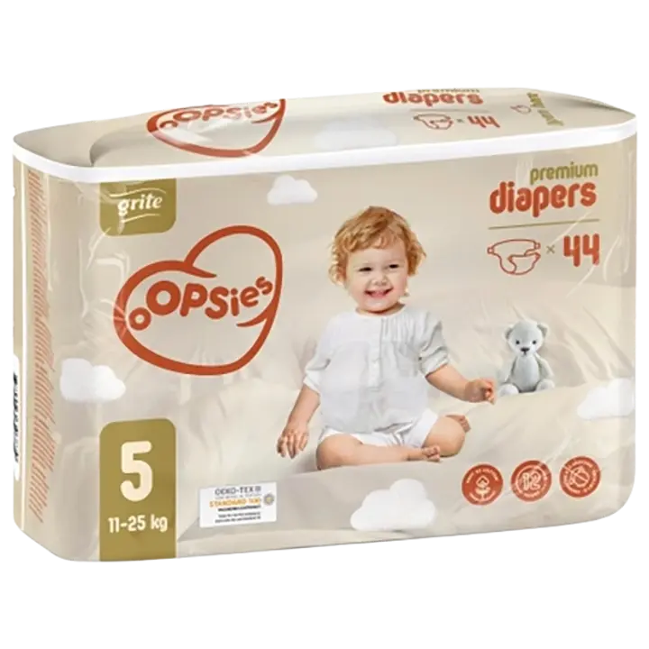 Grite püksmähkmed OOPSIES suurus 5, 12-18 kg 20 tk
