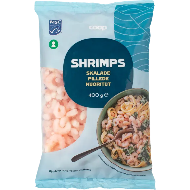 Coop kuoritut katkaravut 400 g pakaste