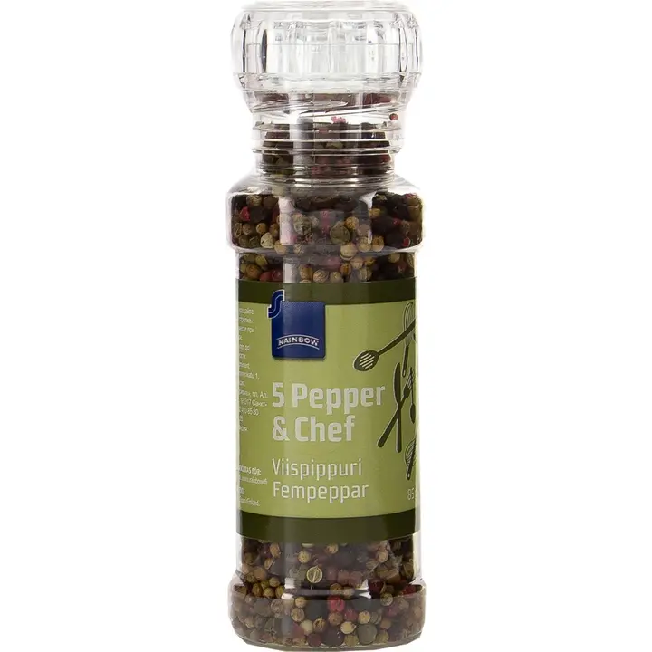 Rainbow 85g 5 Pepper & Chef viispippurimylly