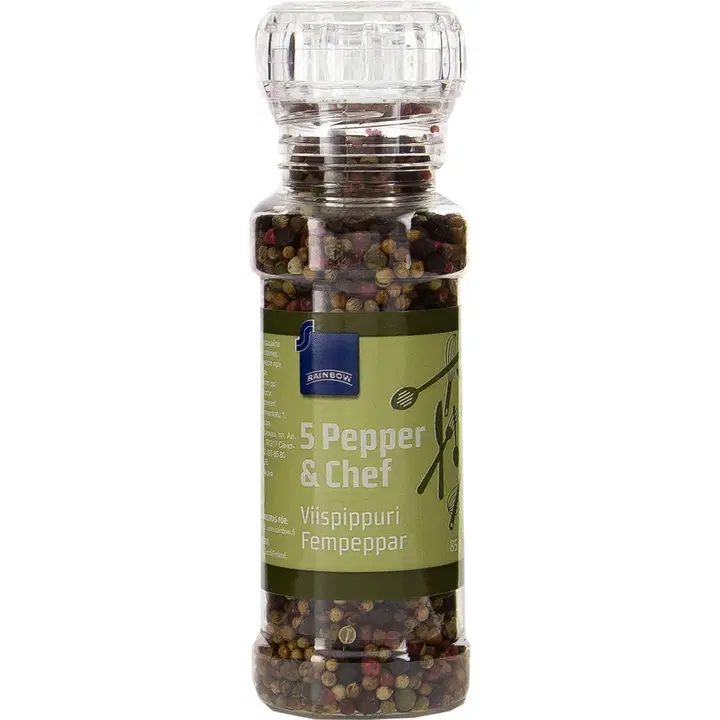 Rainbow 85g 5 Pepper & Chef viispippurimylly