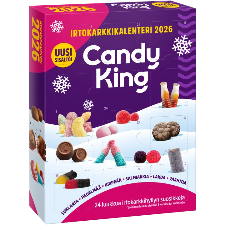 CandyKing irtokarkkikalenteri 2026 570g