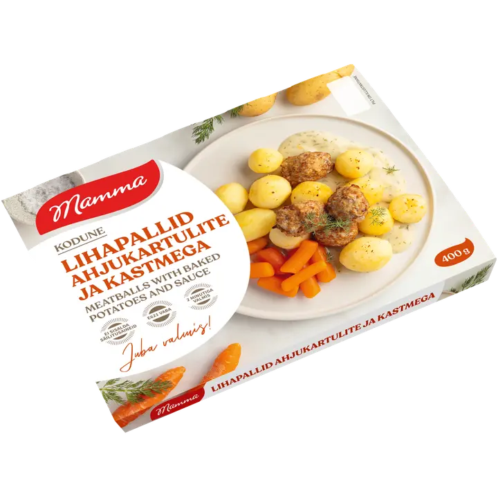 Mamma Lihapallid Ahjukartuli Ja Kastmega 400G