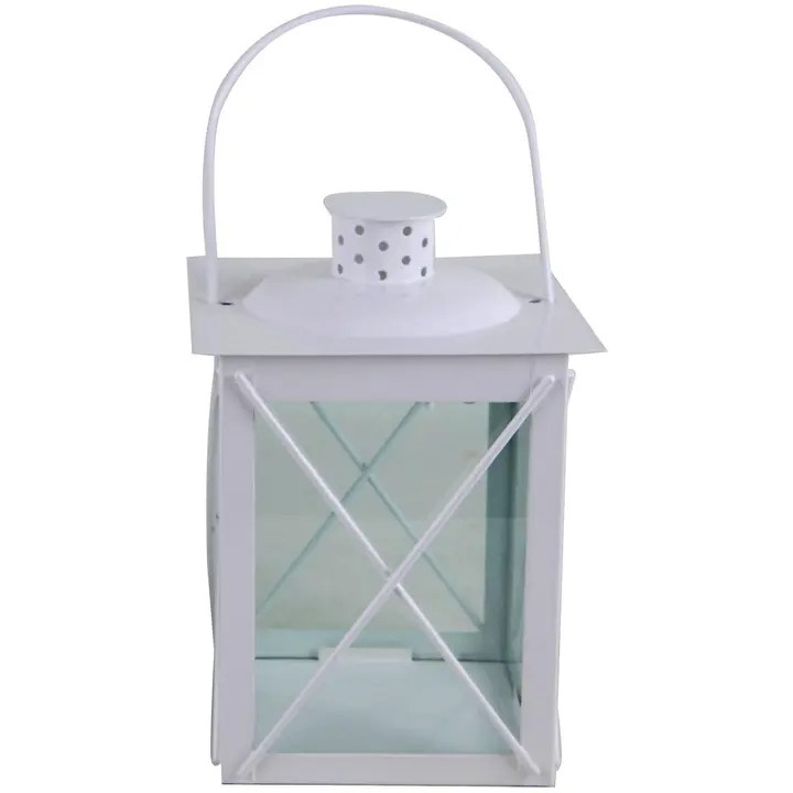 Latern 21 cm valge