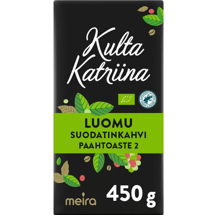 Kulta Katriina Luomu suodatinkahvi RAC 450g