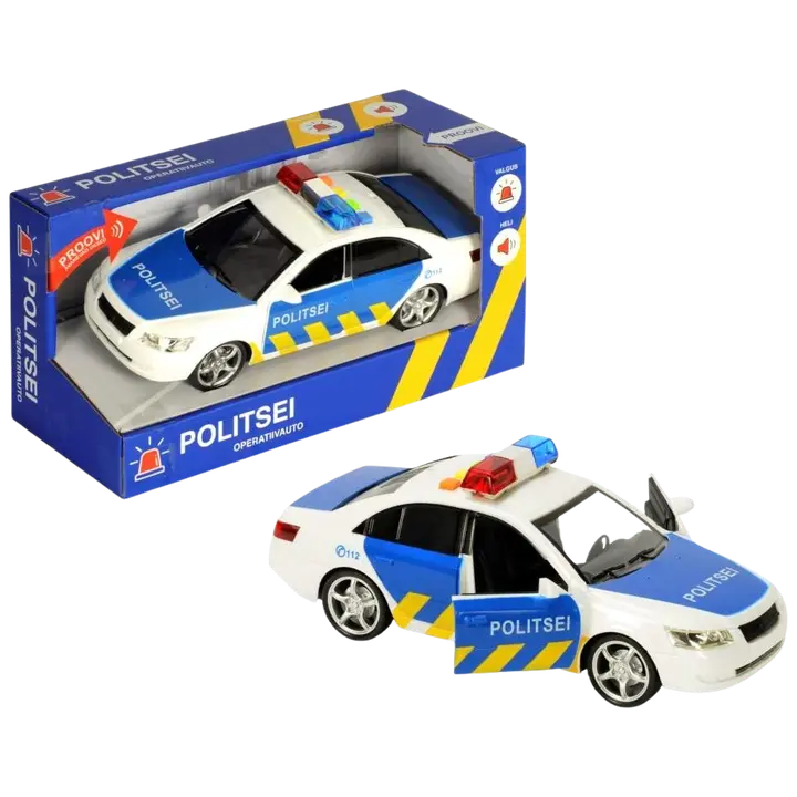 Eesti politseiauto 1:16 heli ja tuledega