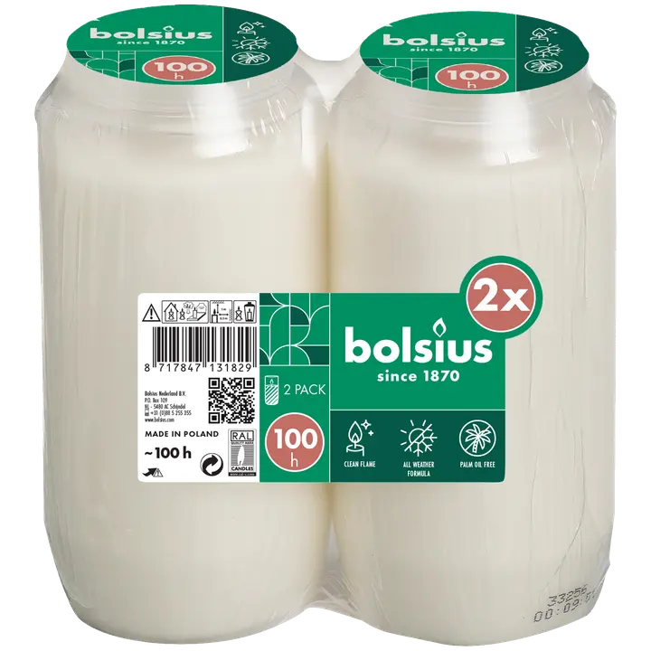 Hauaküünal Bolsius 100h 2tk