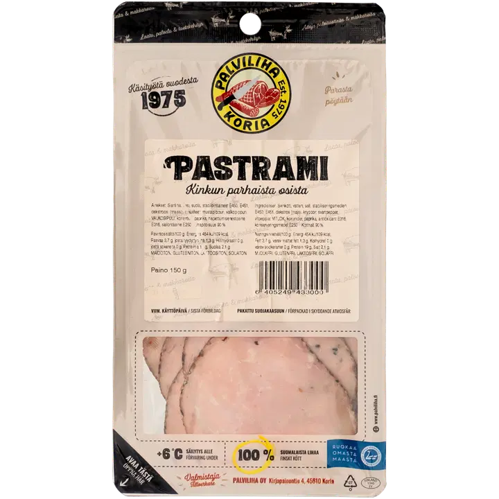 Palviliha Pastrami kinkkusiivu 150 g