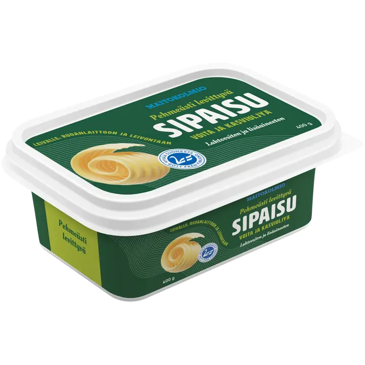 Maitokolmio Sipaisu Laktoositon rasvaseos 400g