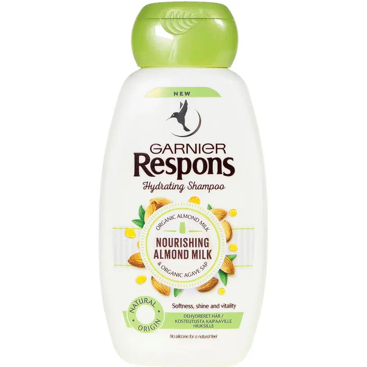 Garnier Respons Nourishing Almond Milk shampoo kosteutusta kaipaaville hiuksille 250ml