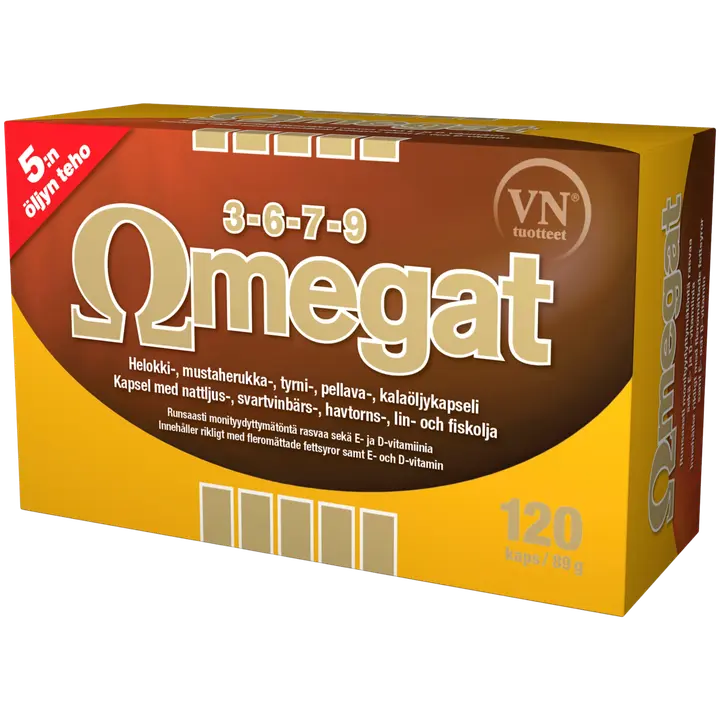 Omegat 3-6-7-9 120 kaps Via Naturale