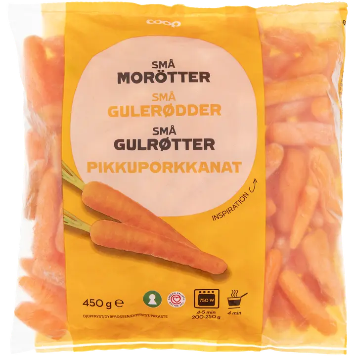 Coop pikkuporkkanat 450 g pakaste