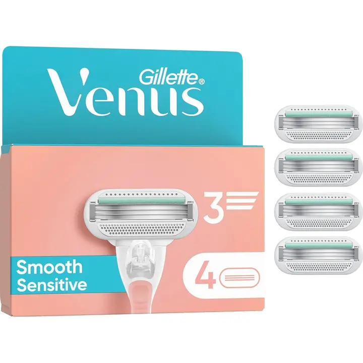 Varutera Gillette Venus 3 Smooth sensitive 3-teraline 4tk