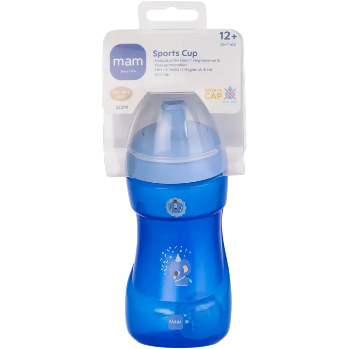 MAM 330ml Sports Cup 12+kk muki tiiviillä juomanokalla