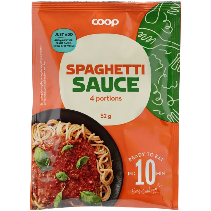 Coop spagettikastikejauhe 52 g