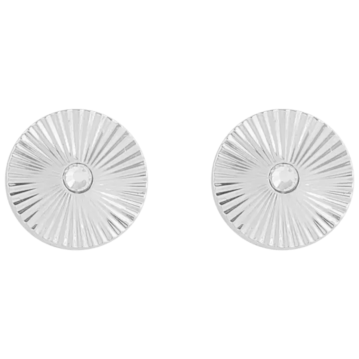 Snö of Sweden Rule cirkelörhängen silver/klart