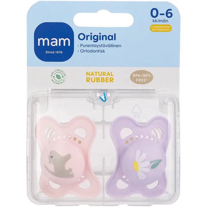 MAM Original 2kpl luonnonkumi 0-6kk