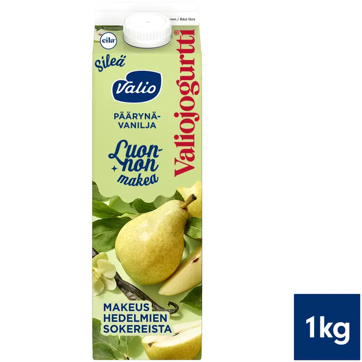 Valiojogurtti® Luonnon makea päärynä-vanilja laktoositon 1 kg