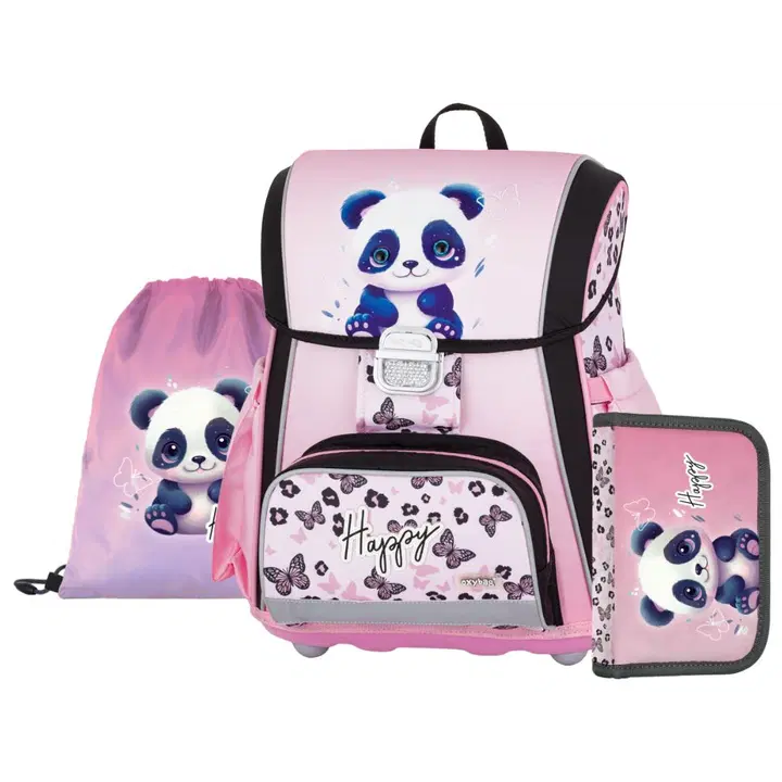Komplekt premium panda - koolikott, pinal, spordiriiete kott