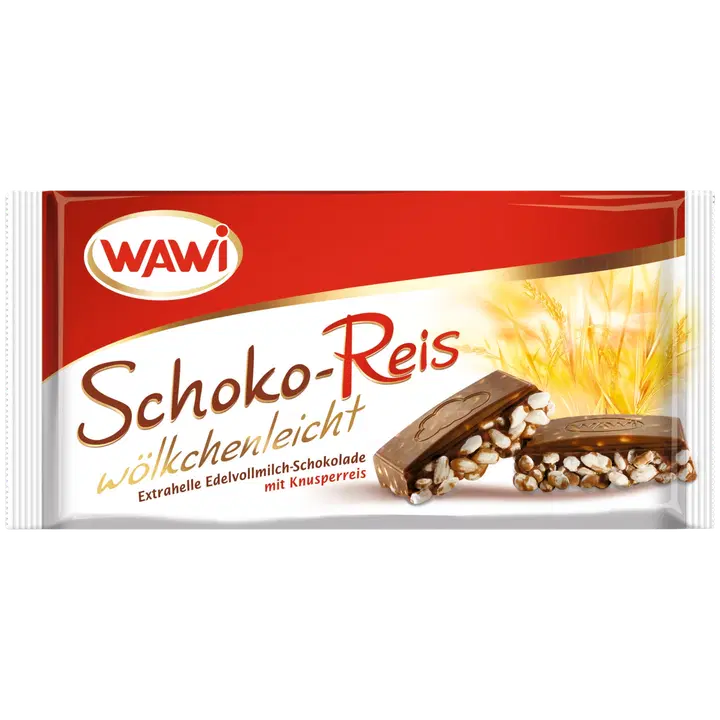 Wawi täispiimašokolaad  krõbeda paisutatud riisiga 40g