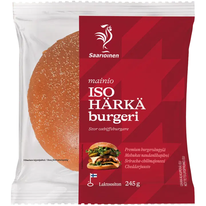 Saarioinen ISO Härkä Burgeri 245g