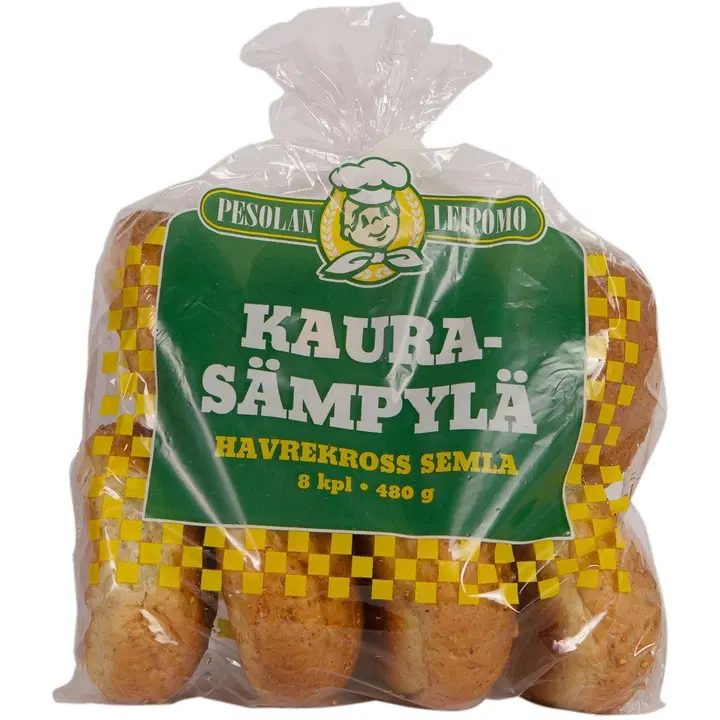 Pesolan leipomo 480g Kaurasämpyläpussi