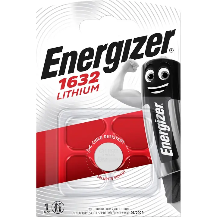 Energizer nappiparisto CR1632 lithium 3V
