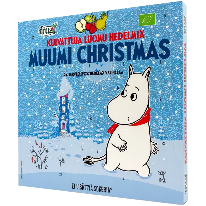 Muumi Christmas luomu hedelmäjoulukalenteri 225g