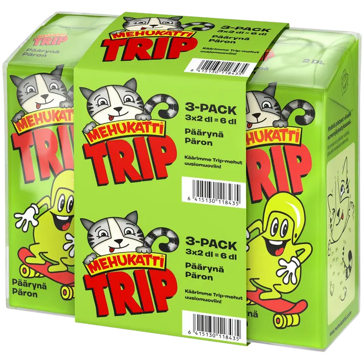 Mehukatti Trip Päärynämehujuoma 2dl 3-pack