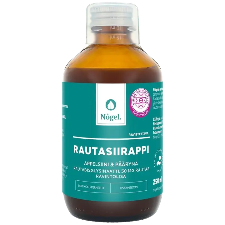 Nôgel Rautasiirappi, appelsiini & päärynä, 50 mg/15 ml, 250 ml