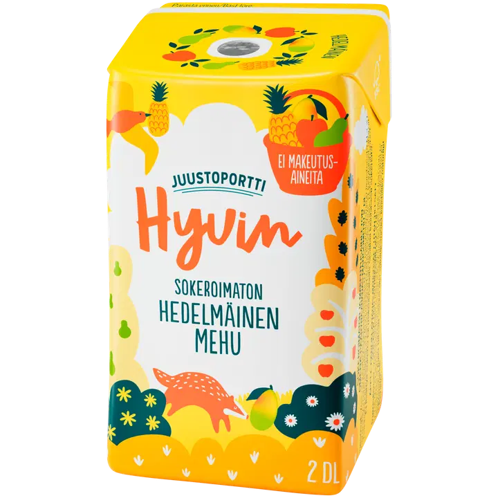 Juustoportti Hyvin mehu 2 dl hedelmäinen