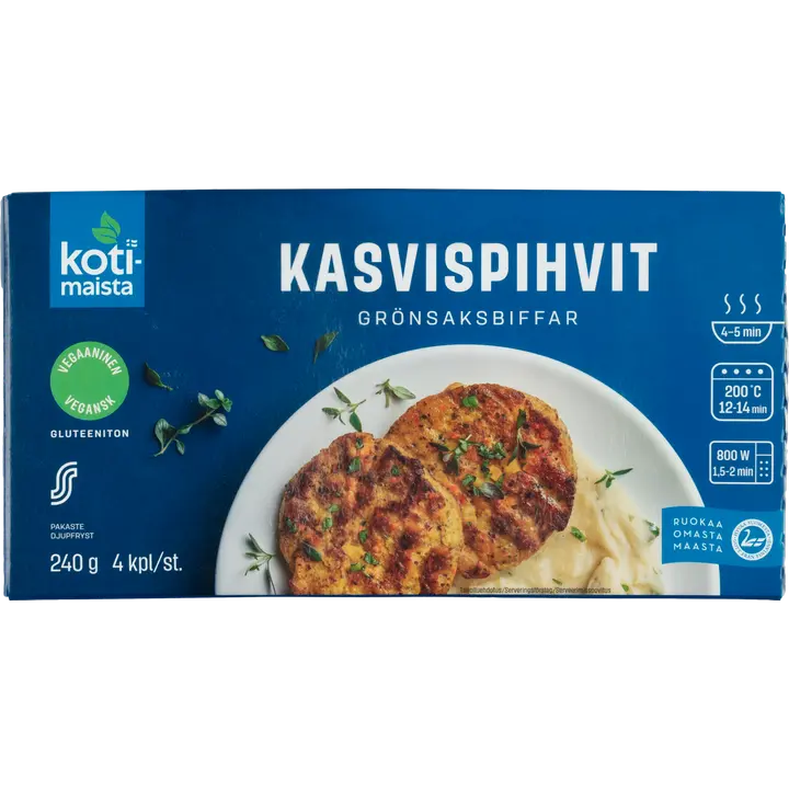 Kotimaista Kasvispihvit pakaste 240g
