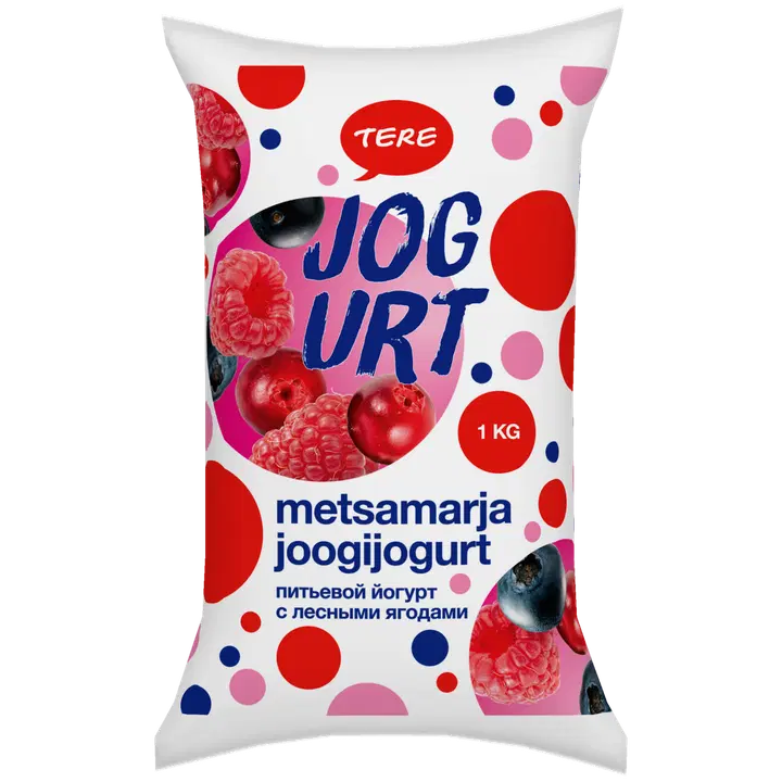 Tere joogijogurt metsamarja, 1 kg