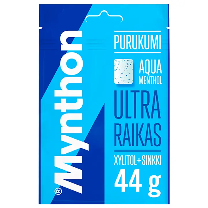 Mynthon Aqua Menthol ksylitolipurukumi 44g