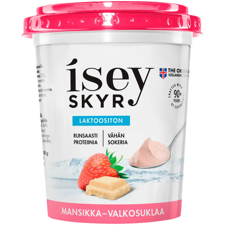 Isey Skyr Mansikka-valkosuklaa laktoositon maitovalmiste 400g