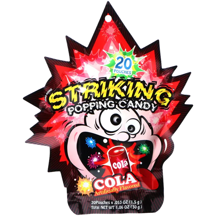 Striking Colanmakuinen poksahteleva makeinen 30g