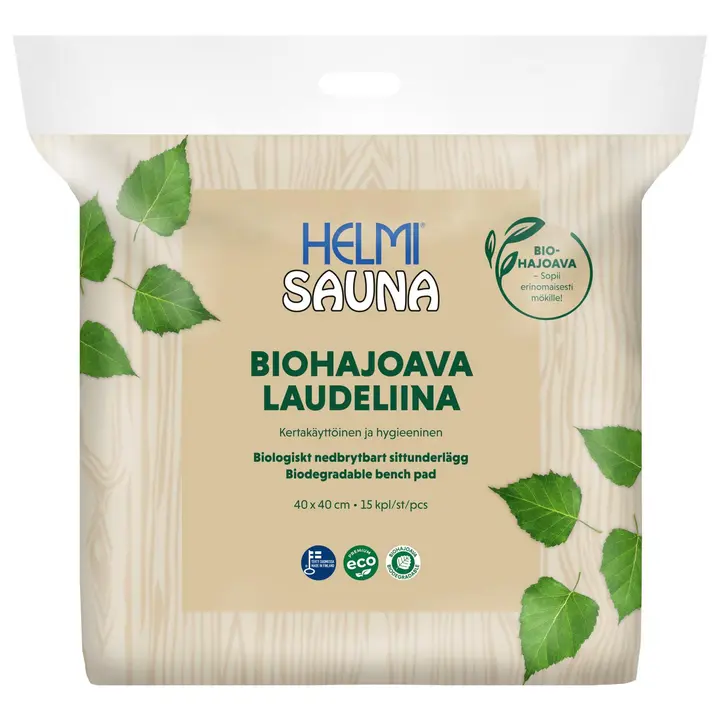 Helmi Sauna biohajoava laudeliina 15 kpl