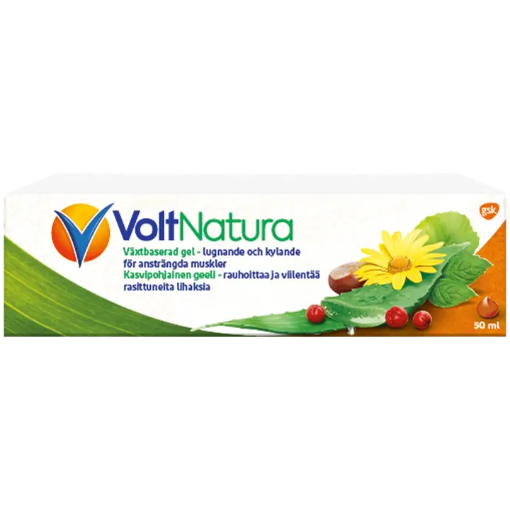 VoltNatura kasvipohjainen geeli rasittuneille lihaksille 50 ml