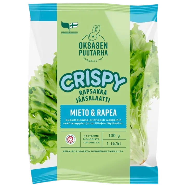 Jääsalaattipussi Crispy Oksanen
