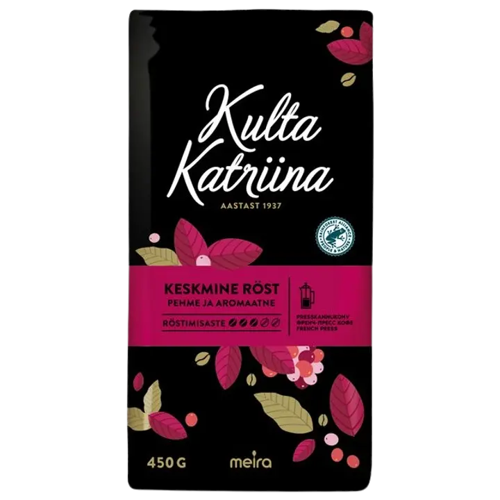 Kulta Katriina presskannukohv, 450 g