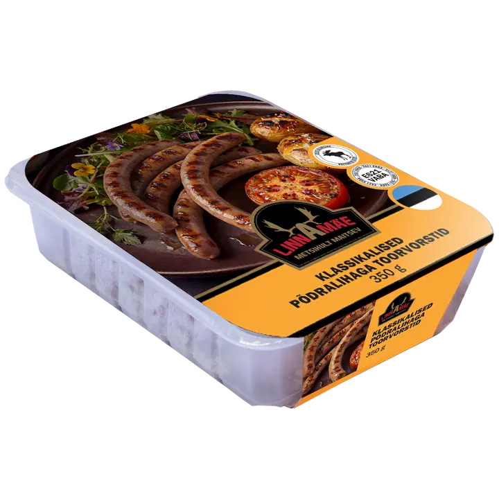 Linnamäe Klassikalised põdralihaga toorvorstid 350g