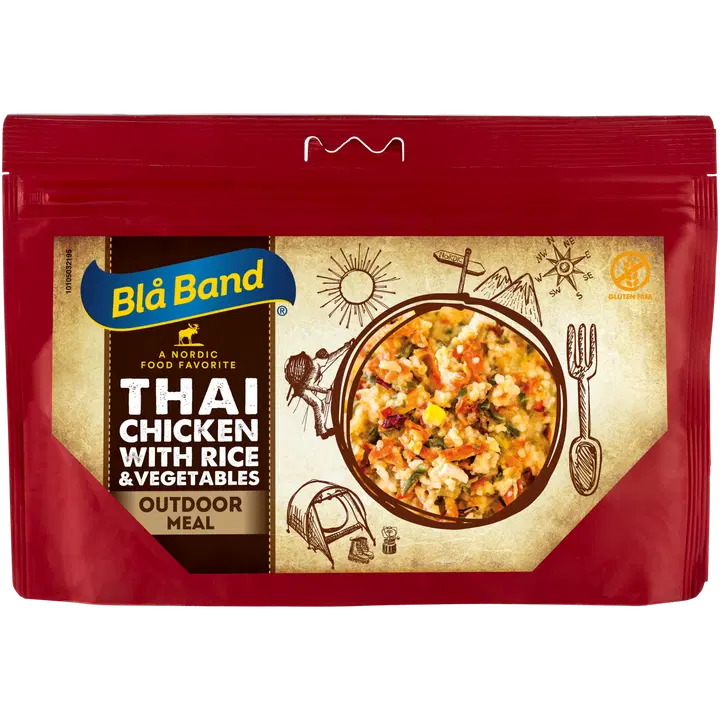 Blå Band Outdoor meal Thaikana riisillä ja kasviksilla 139g
