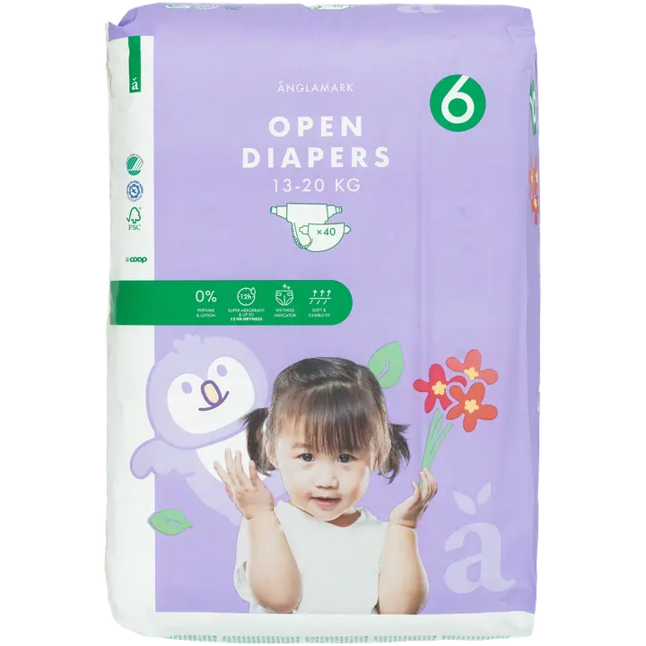 Änglamark teippivaippa koko 6,13-20 kg 40 kpl