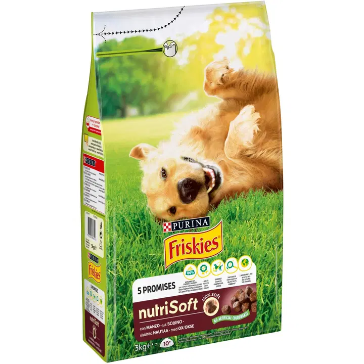 Friskies 3kg Nutri Soft Nautaa koiranruoka