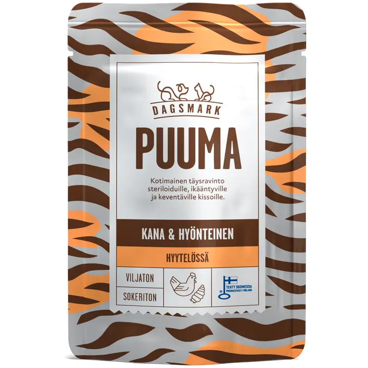 PUUMA kassitoit kanaliha ja putukatega tarretises 80g